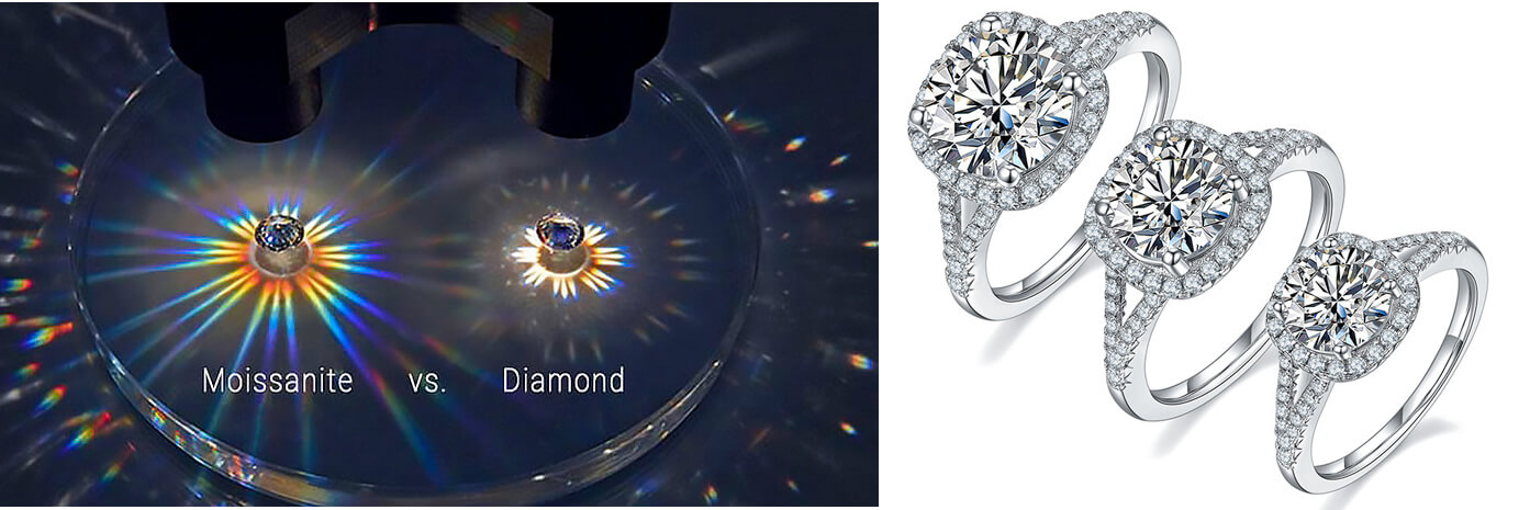 Luxe 3 Carats Square Moissanite Engagement Ring For Bridal Wedding 4