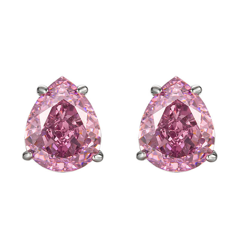 Pear Cut October Birthstone Teardrop Necklace for Women 3