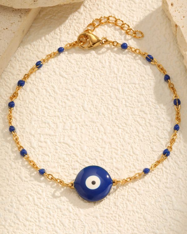 Stainless Steel Blue Bracelets Hand Wrist Jewelry Gift