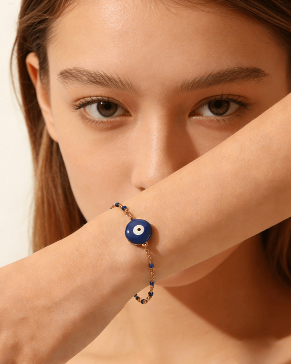 Alternative view of Stainless Steel Blue Bracelets Hand Wrist Jewelry Gift
