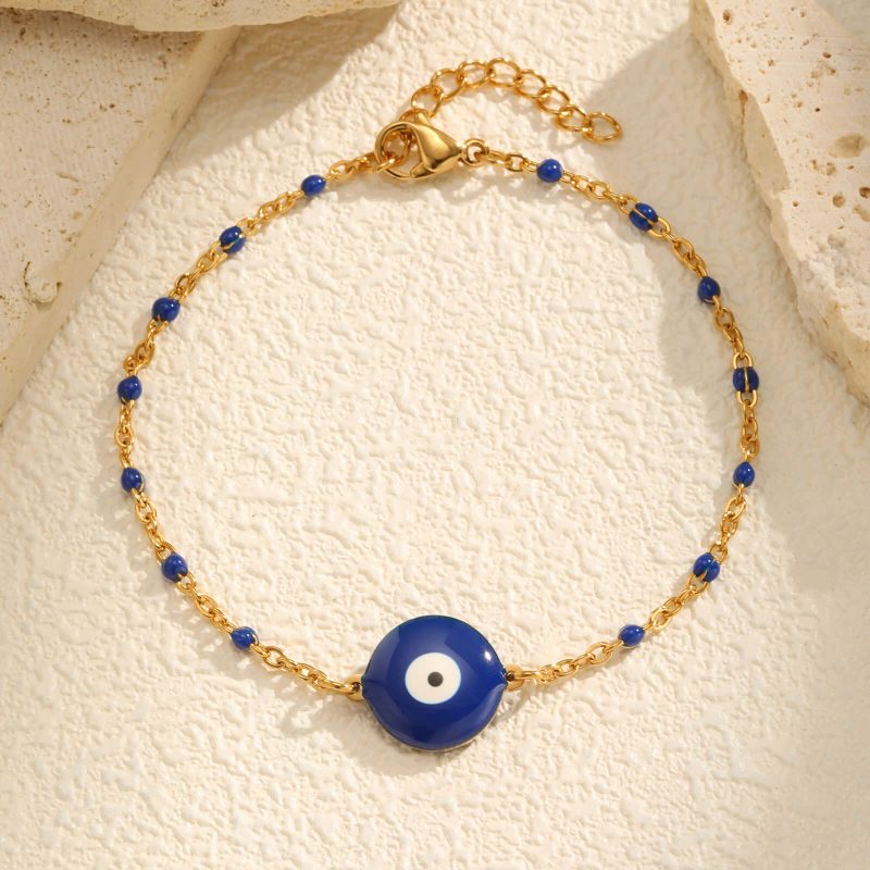 Stainless Steel Blue Bracelets Hand Wrist Jewelry Gift 2