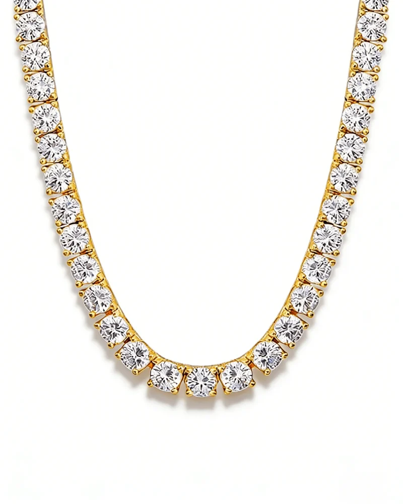 15Ct Diamond Tennis Necklace 1 1
