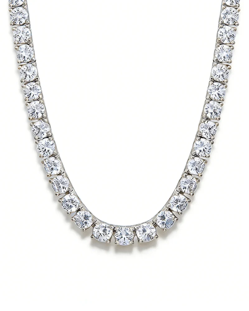 15Ct Diamond Tennis Necklace 2 1