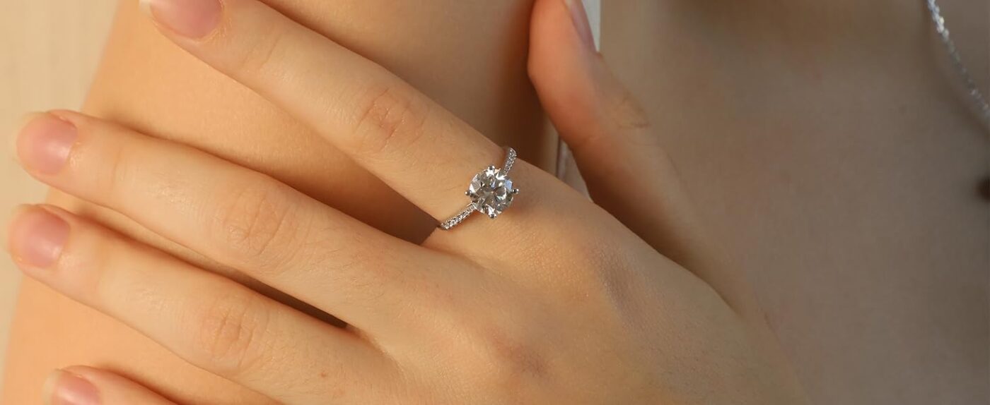 3CT Round Diamond Engagement Rings 4