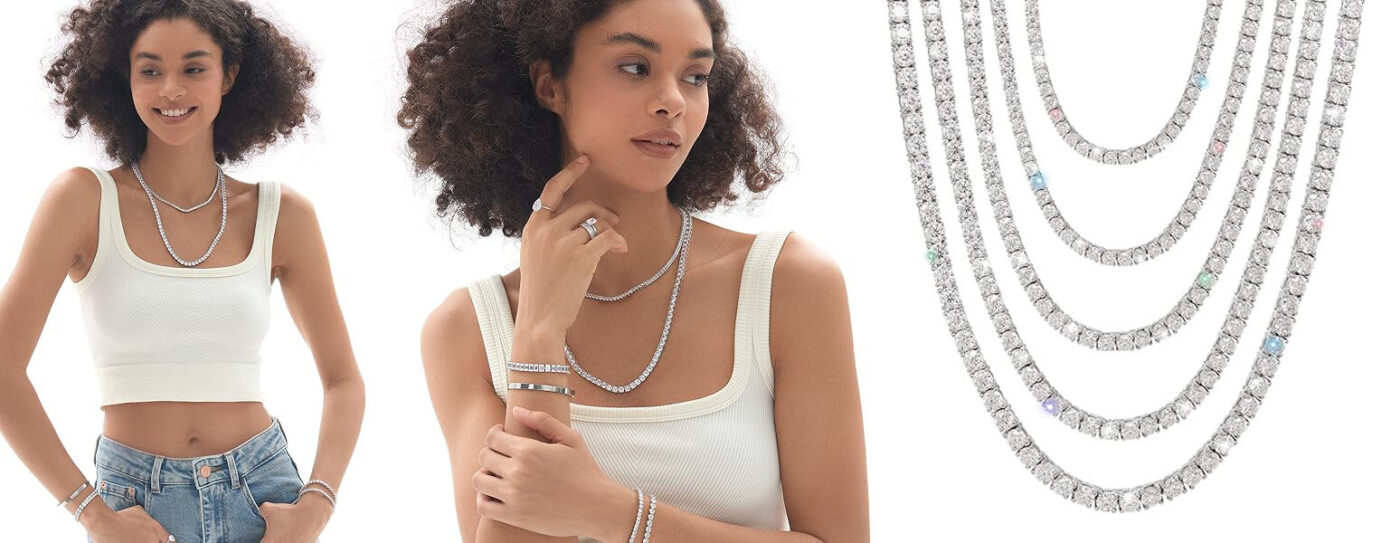 Diamond Tennis Necklace Chain 1