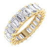 Emerald Cut Moissanite Eternity Band 2