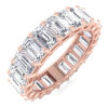 Emerald Cut Moissanite Eternity Band 4