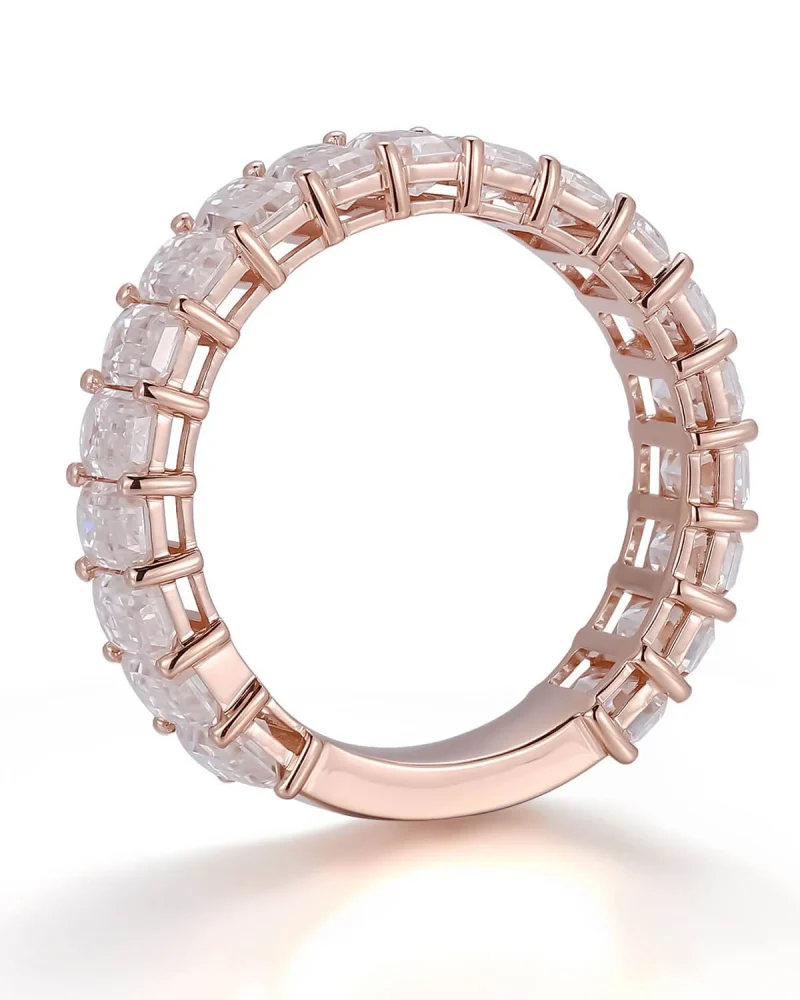 Emerald Moissanite Engagement Rings 13