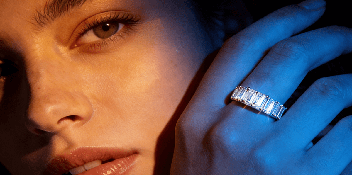 Moissanite Eternity Band 1