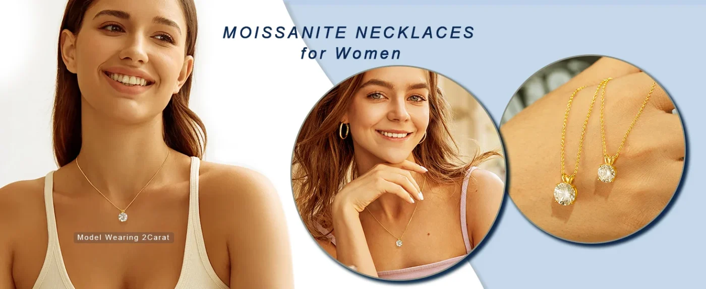 Moissanite Solitaire Necklace 1