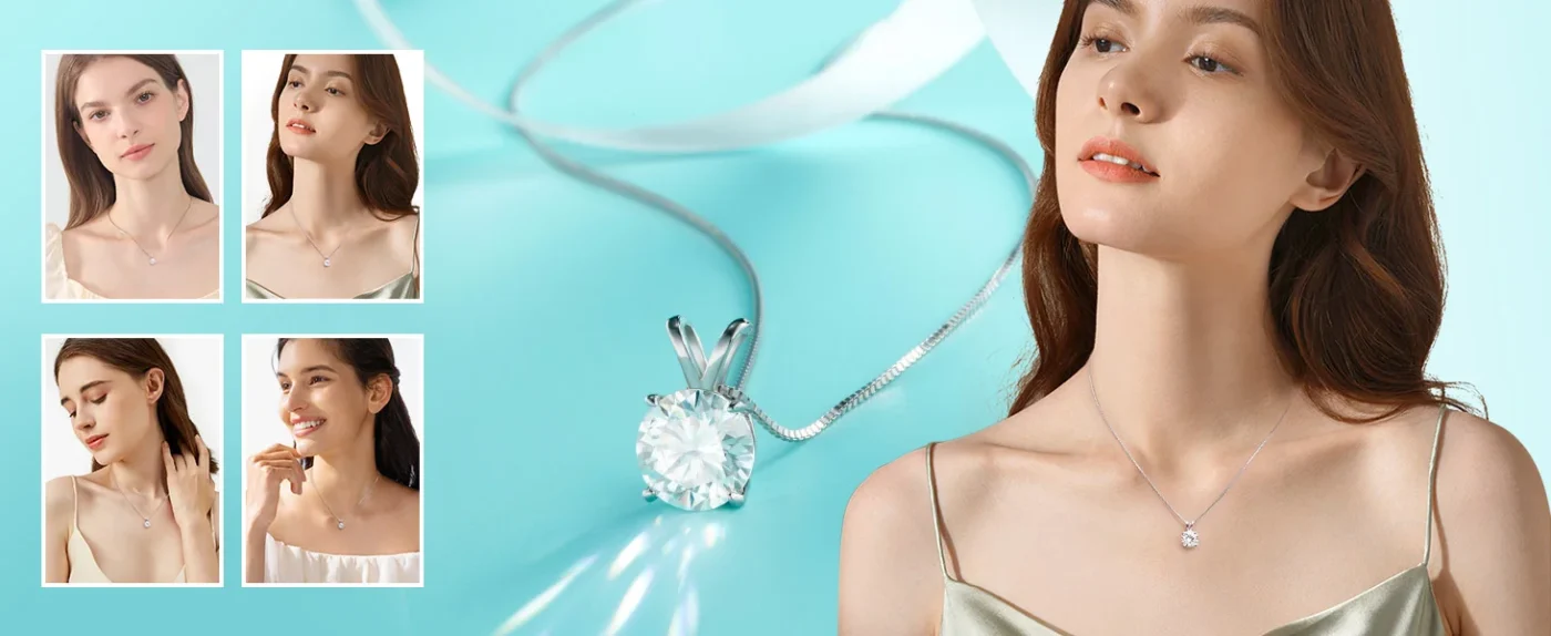 Moissanite Solitaire Necklace 5