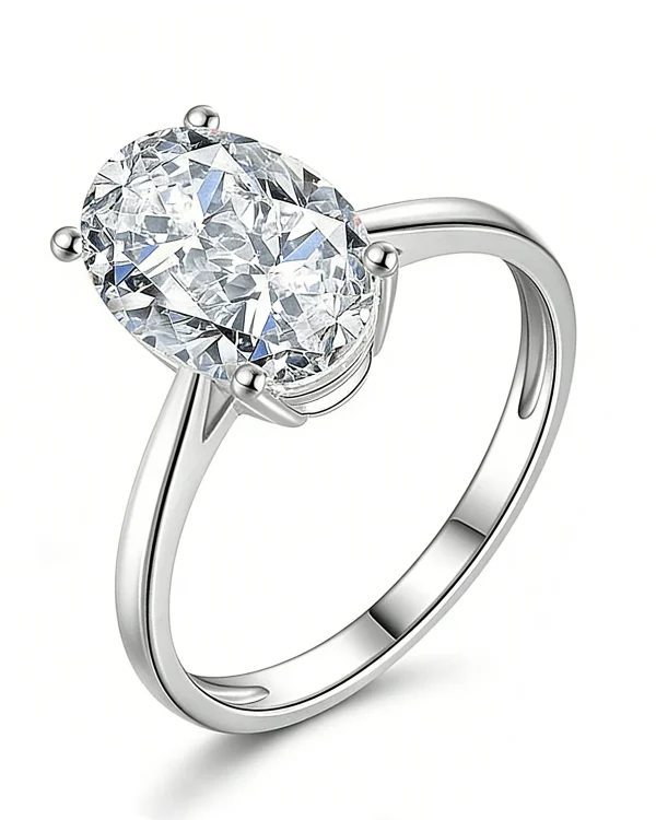 Oval Engagement Rings 1-3CT Solitaire Diamond Rings
