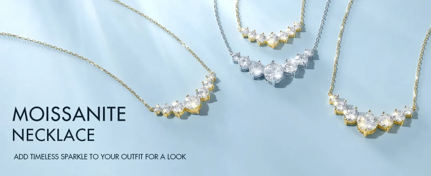 Smile Moissanite Pendant Necklace 4