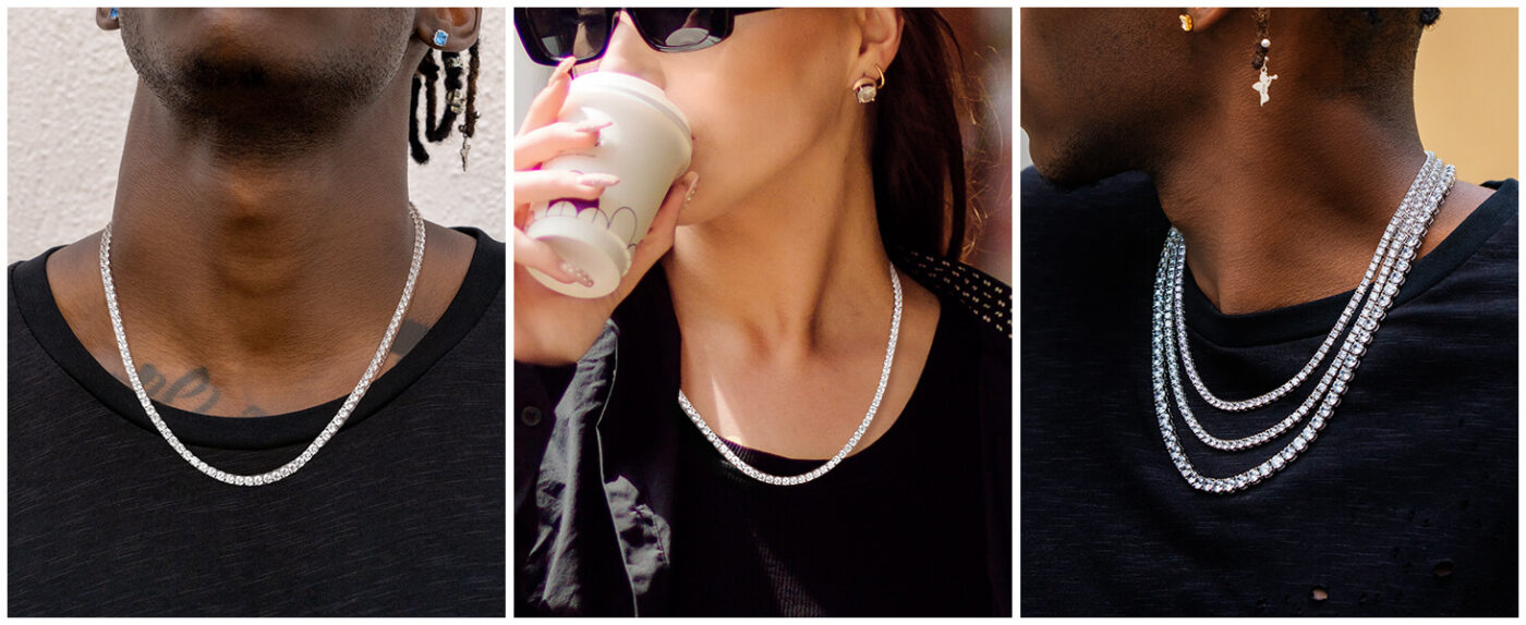 Tennis Necklace Chain 2 1