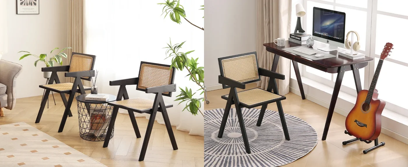 Armchair Rattan Accent Chairs 6