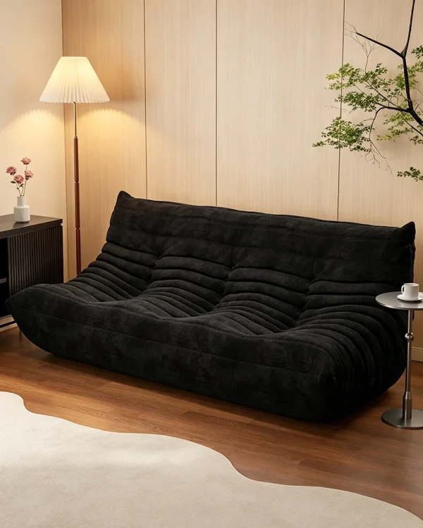 Modern Floor Lounge Sofa 3 Seater Bean Bag Fireside Chair