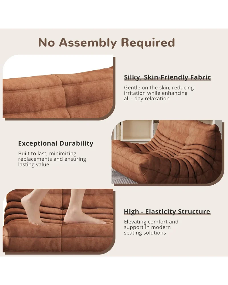 Floor Couch Sofa Togo 2 Seater 4