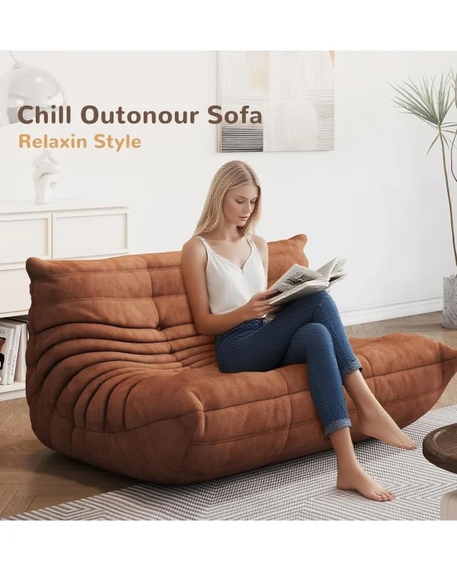 Floor Couch Sofa Togo 2 Seater 5