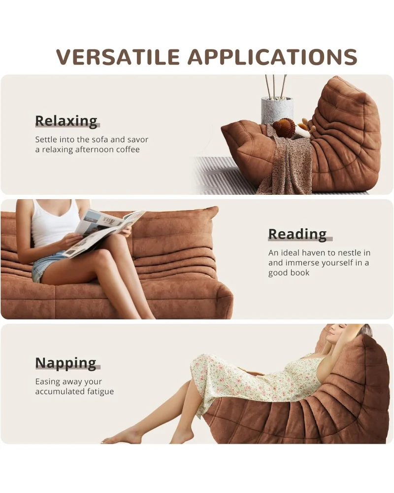 Floor Couch Sofa Togo 2 Seater 6