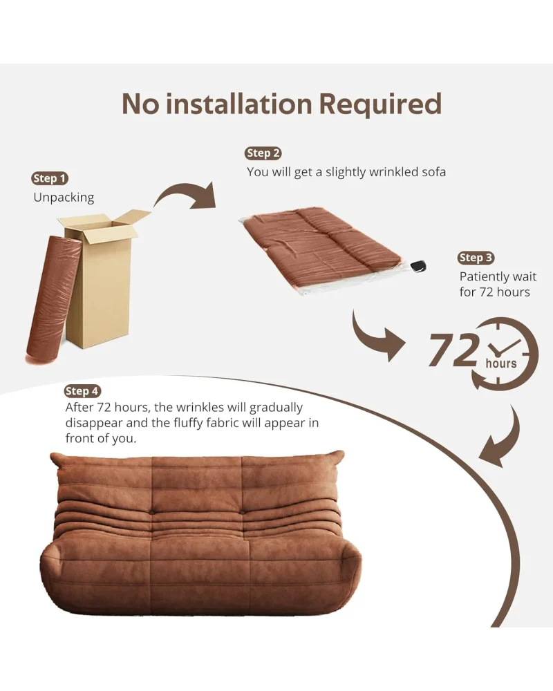 Floor Couch Sofa Togo 2 Seater 7