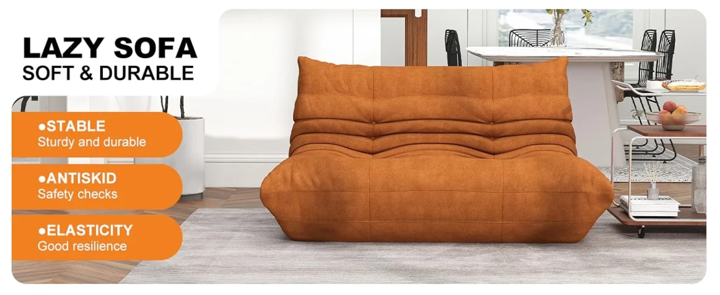Floor Couch Sofa Togo 2 Seater 9