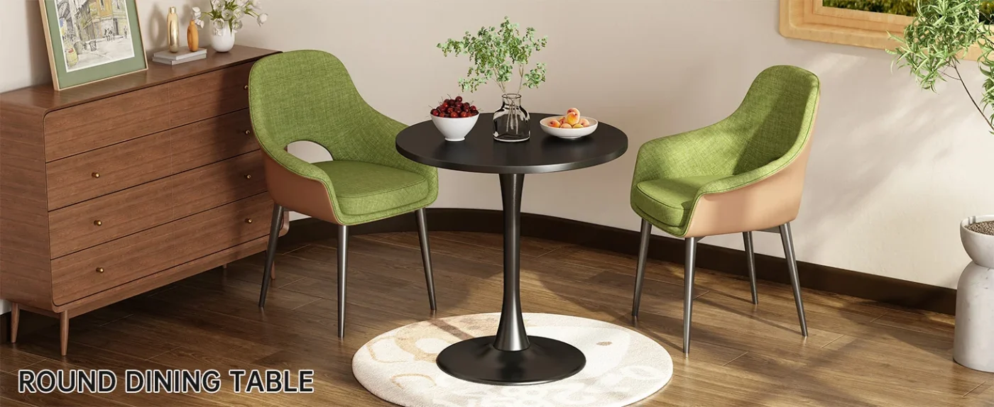 Round Tulip Table Dining Room 1