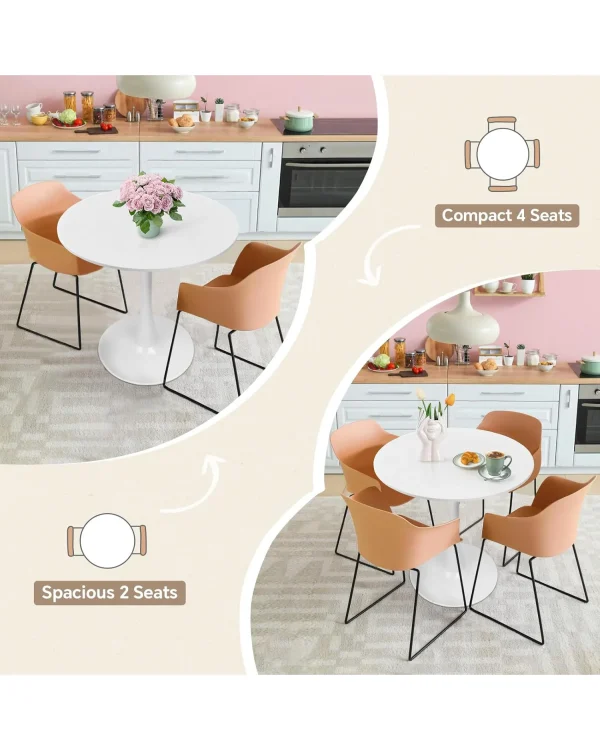 Round Tulip Table Dining Room 10