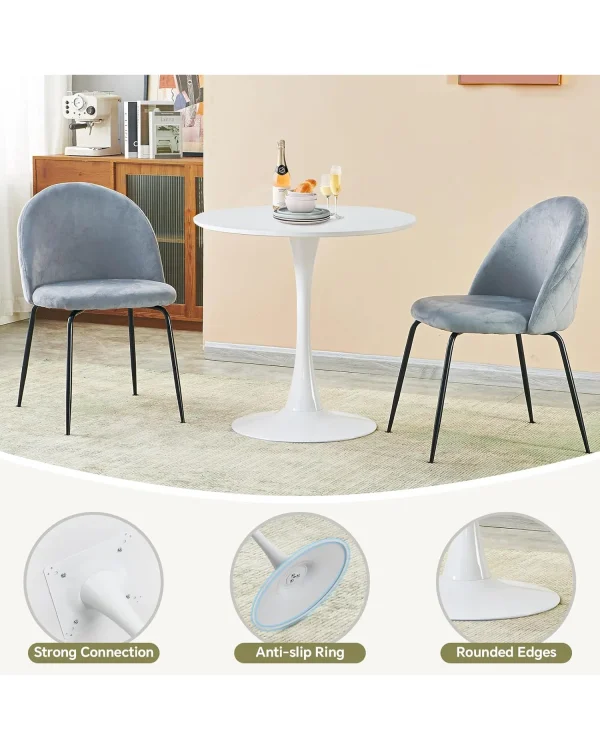 Round Tulip Table Dining Room 12