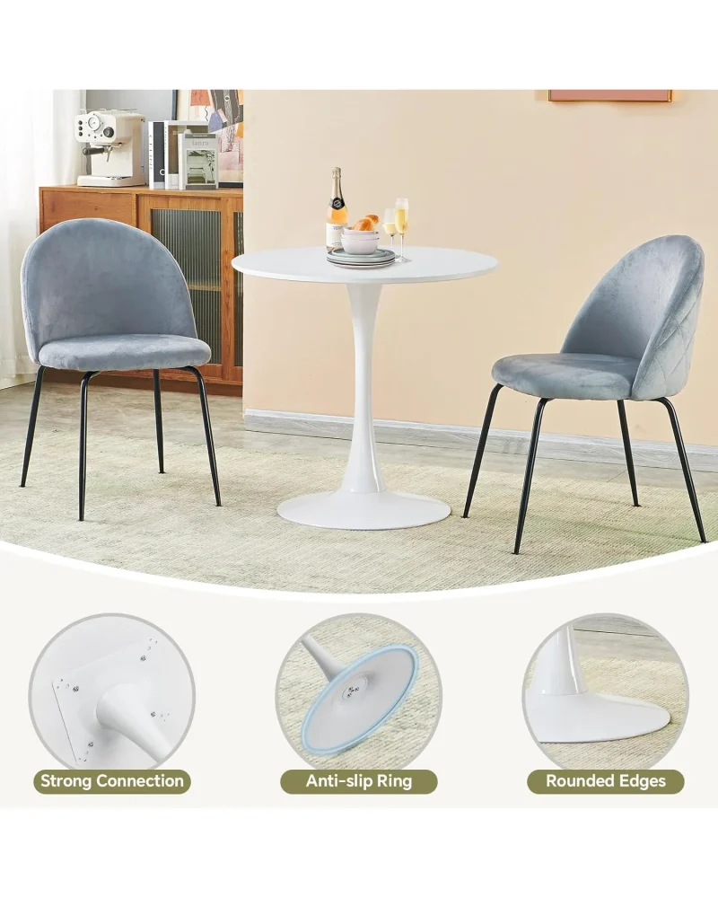 Round Tulip Table Dining Room 12