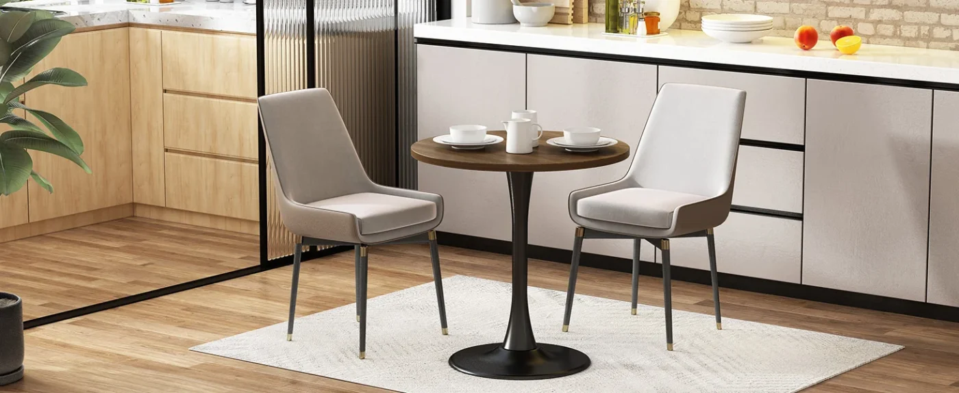 Round Tulip Table Dining Room 16