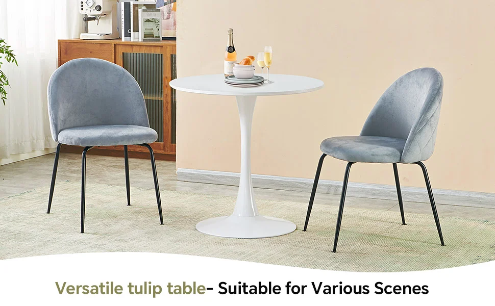 Round Tulip Table Dining Room 21