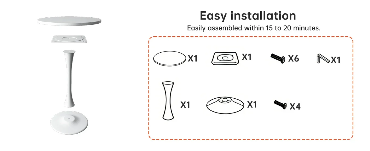 Round Tulip Table Dining Room 22