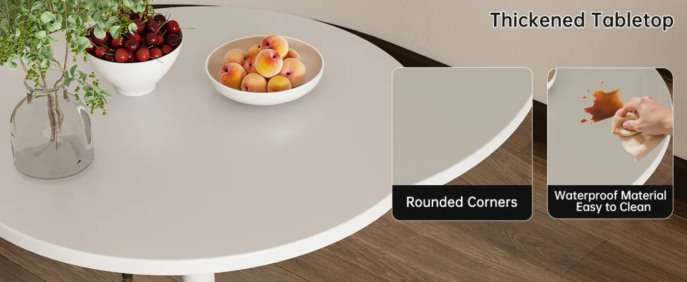 Round Tulip Table Dining Room 3