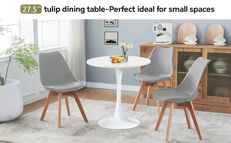 Round Tulip Table Dining Room 6