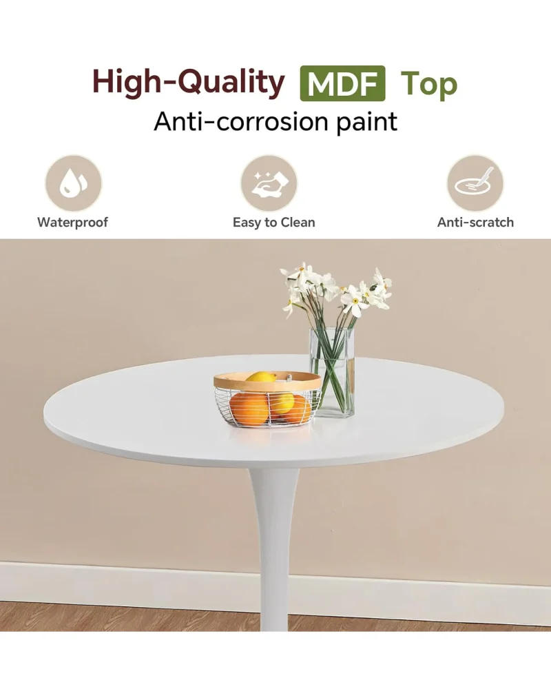 Round Tulip Table Dining Room 9