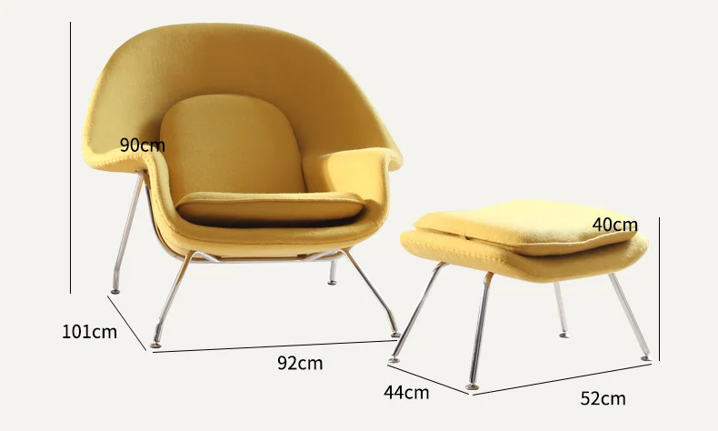 Womb Chair And Ottoman 3