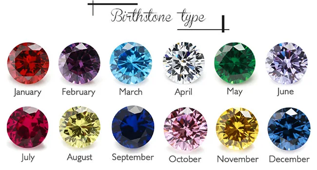 Personalized Name Birthstones Ring 2 2