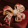 Rhinestone Bow Brooch 2