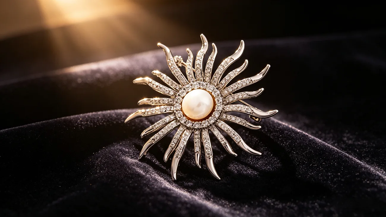 Sunburst Pin Brooch 1 1