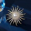 Sunburst Pin Brooch 1