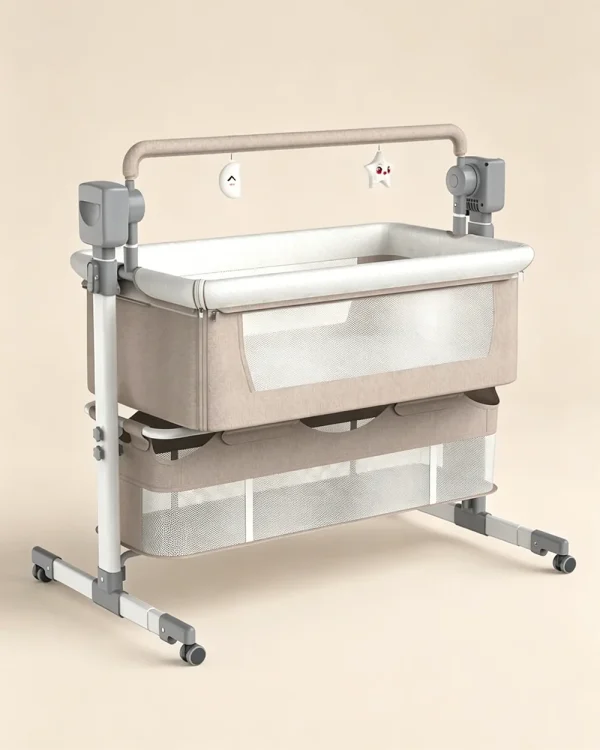 3 in 1 Baby Bassinet Sleeper Rocking Bedside Crib for Newborn