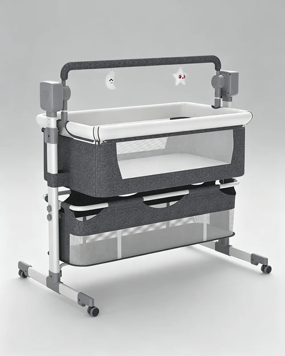 3 in 1 Baby Bassinet Sleeper Rocking Bedside Crib for Newborn - Image 2