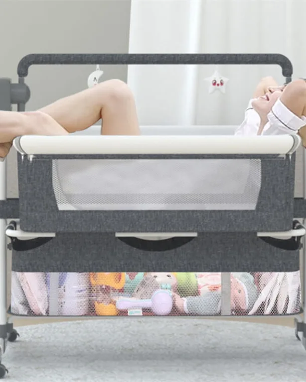 3 in 1 Baby Bassinet Sleeper Rocking Bedside Crib for Newborn - Image 8