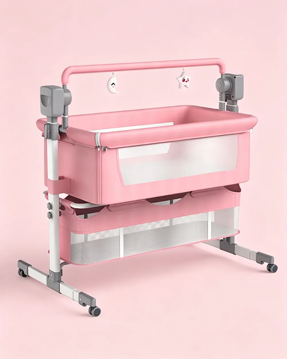 3 in 1 Baby Bassinet Sleeper Rocking Bedside Crib for Newborn - Image 4