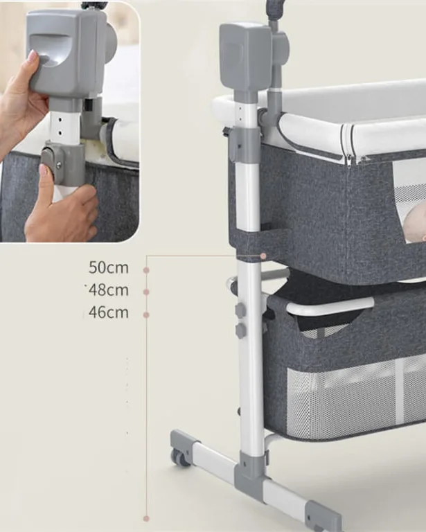 3 in 1 Baby Bassinet Sleeper Rocking Bedside Crib for Newborn - Image 9