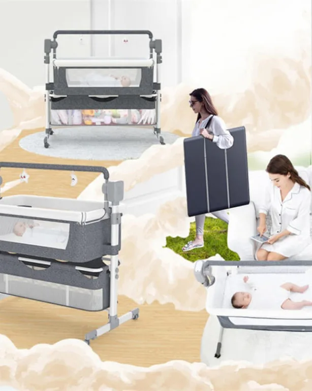 3 in 1 Baby Bassinet Sleeper Rocking Bedside Crib for Newborn - Image 10