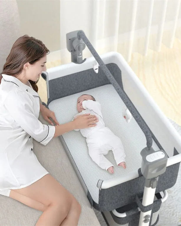 3 in 1 Baby Bassinet Sleeper Rocking Bedside Crib for Newborn - Image 11