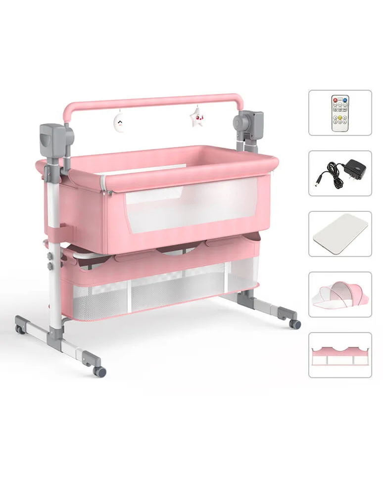 3 in 1 Baby Bassinet Sleeper Rocking Bedside Crib for Newborn - Image 5