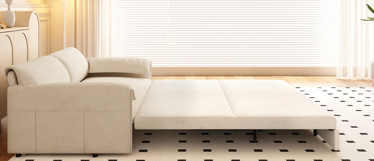 3 in 1 Convertible Sleeper Sofa Bed 10