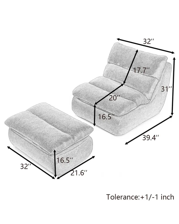 32 Bean Bag Lounge Chair 1